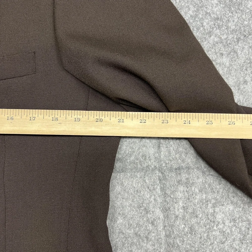 Wimbledon Of England Blazer Mens 40L Brown Wool Blend Gold Button Dillards READ
